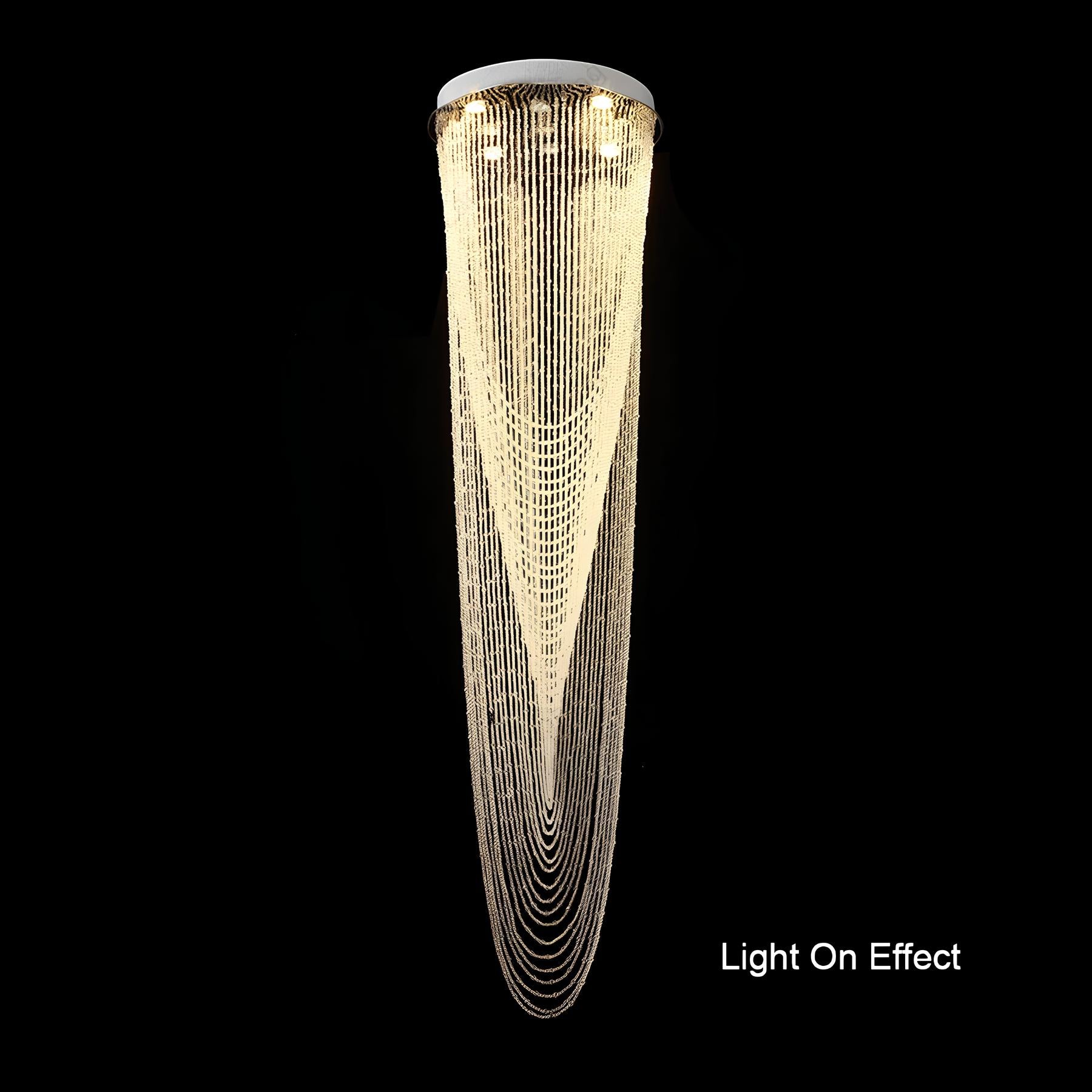Duplex Crystal Staircase Chandelier - Homevalley.co.uk