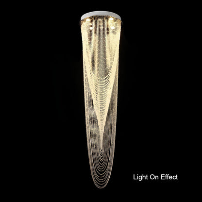 Duplex Crystal Staircase Chandelier - Homevalley.co.uk
