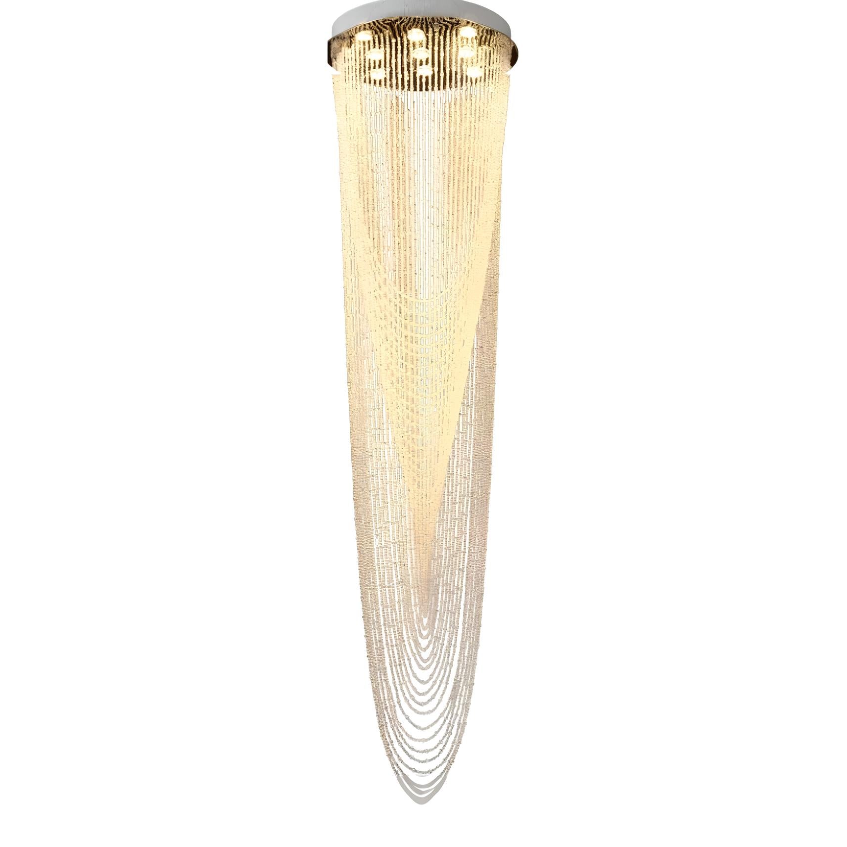 Duplex Crystal Staircase Chandelier - Homevalley.co.uk