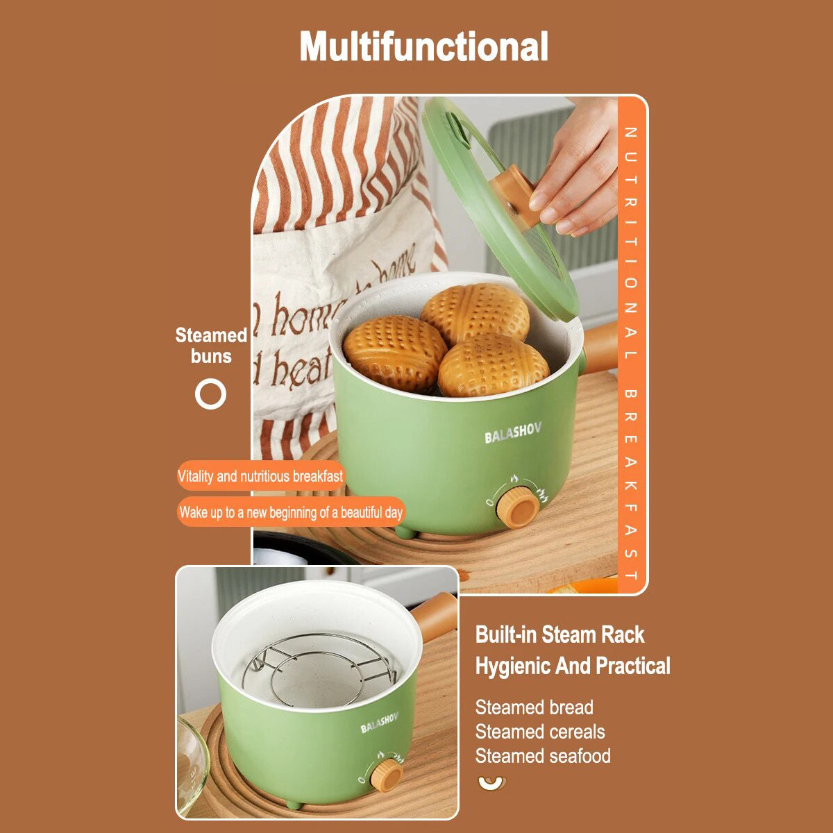 Electric Non-stick Rice Cooker, Mini Hot Pot, 220V/110V - Homevalley.co.uk