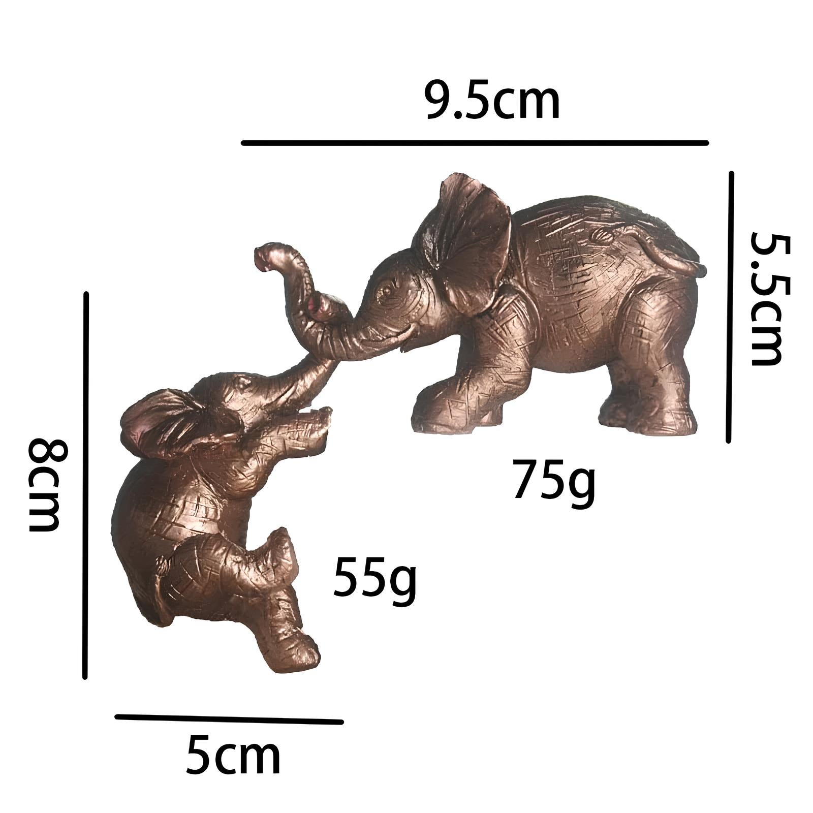 Elephants Resin Figurine - Homevalley.co.uk