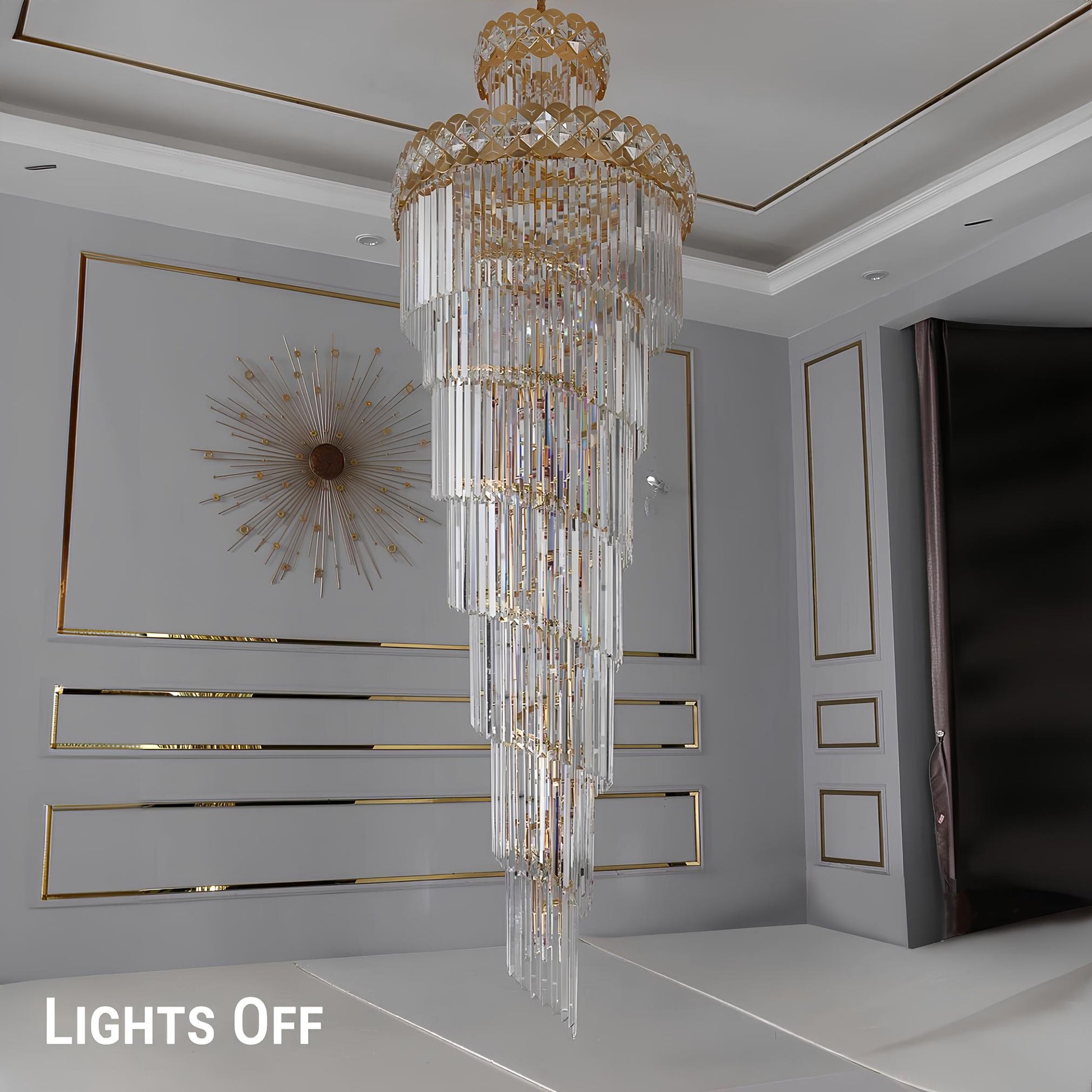 Exquisite Luxury Staircase Crystal Chandelier - Homevalley.co.uk