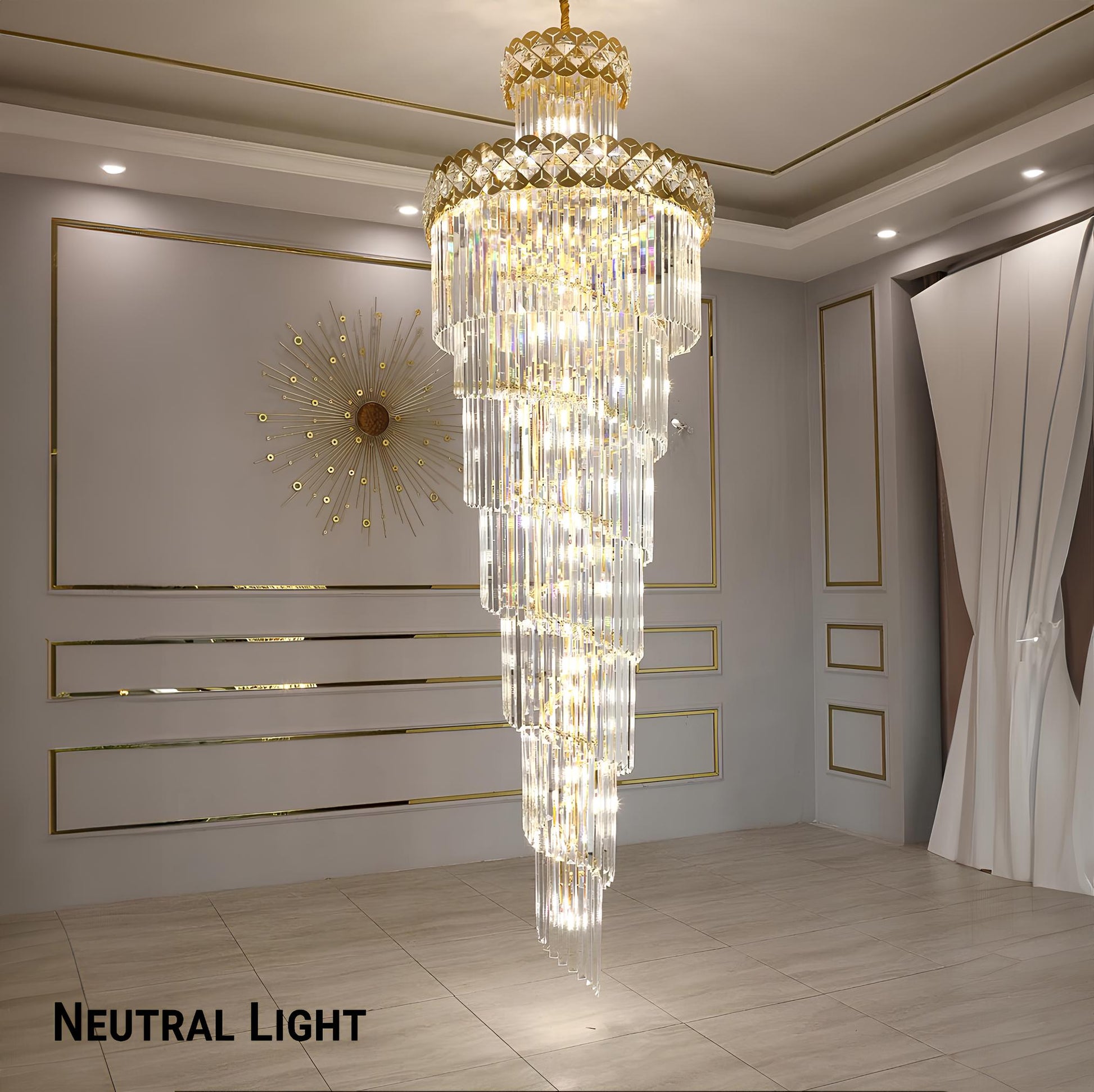 Exquisite Luxury Staircase Crystal Chandelier - Homevalley.co.uk