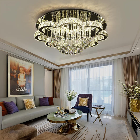 Floral Shape Crystal Chandelier Ceiling Lights - Homevalley.co.uk