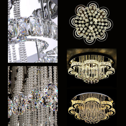 Floral Shape Crystal Chandelier Ceiling Lights - Homevalley.co.uk