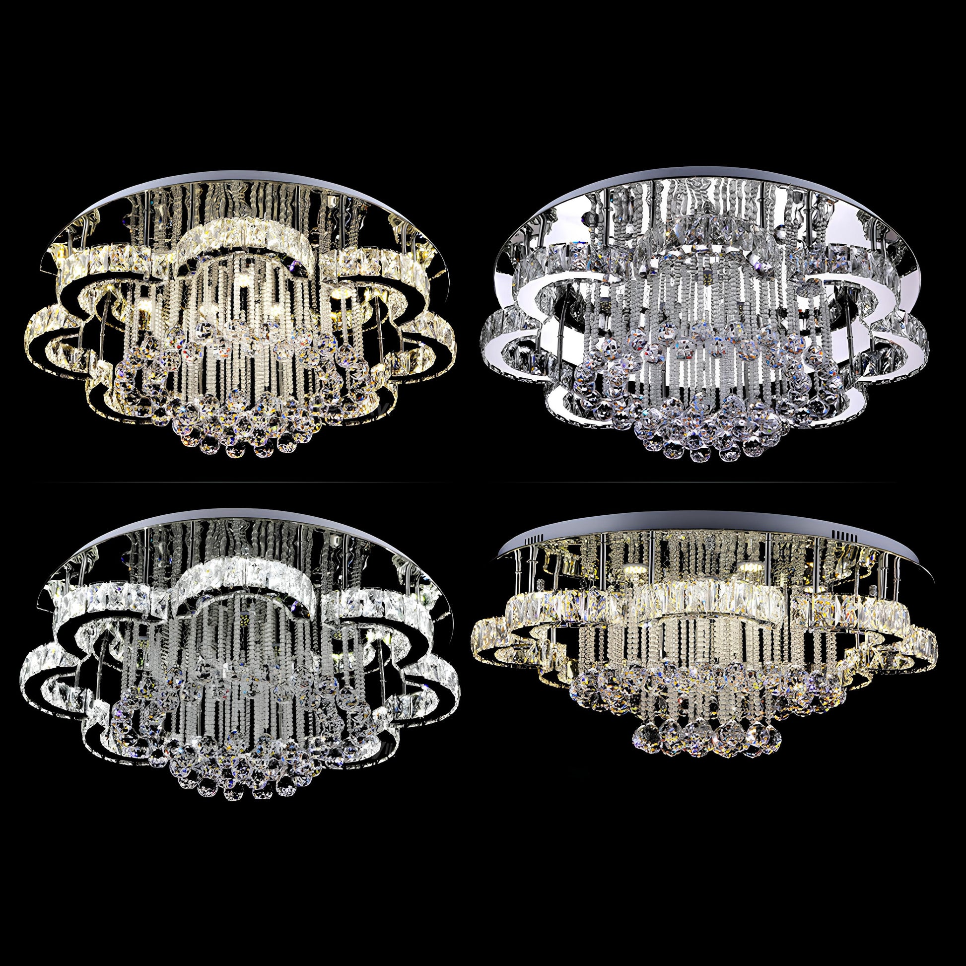 Floral Shape Crystal Chandelier Ceiling Lights - Homevalley.co.uk