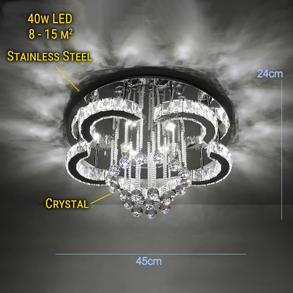 Floral Shape Crystal Chandelier Ceiling Lights - Homevalley.co.uk