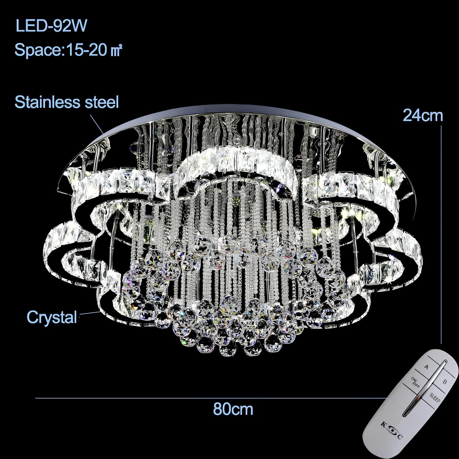 Floral Shape Crystal Chandelier Ceiling Lights - Homevalley.co.uk