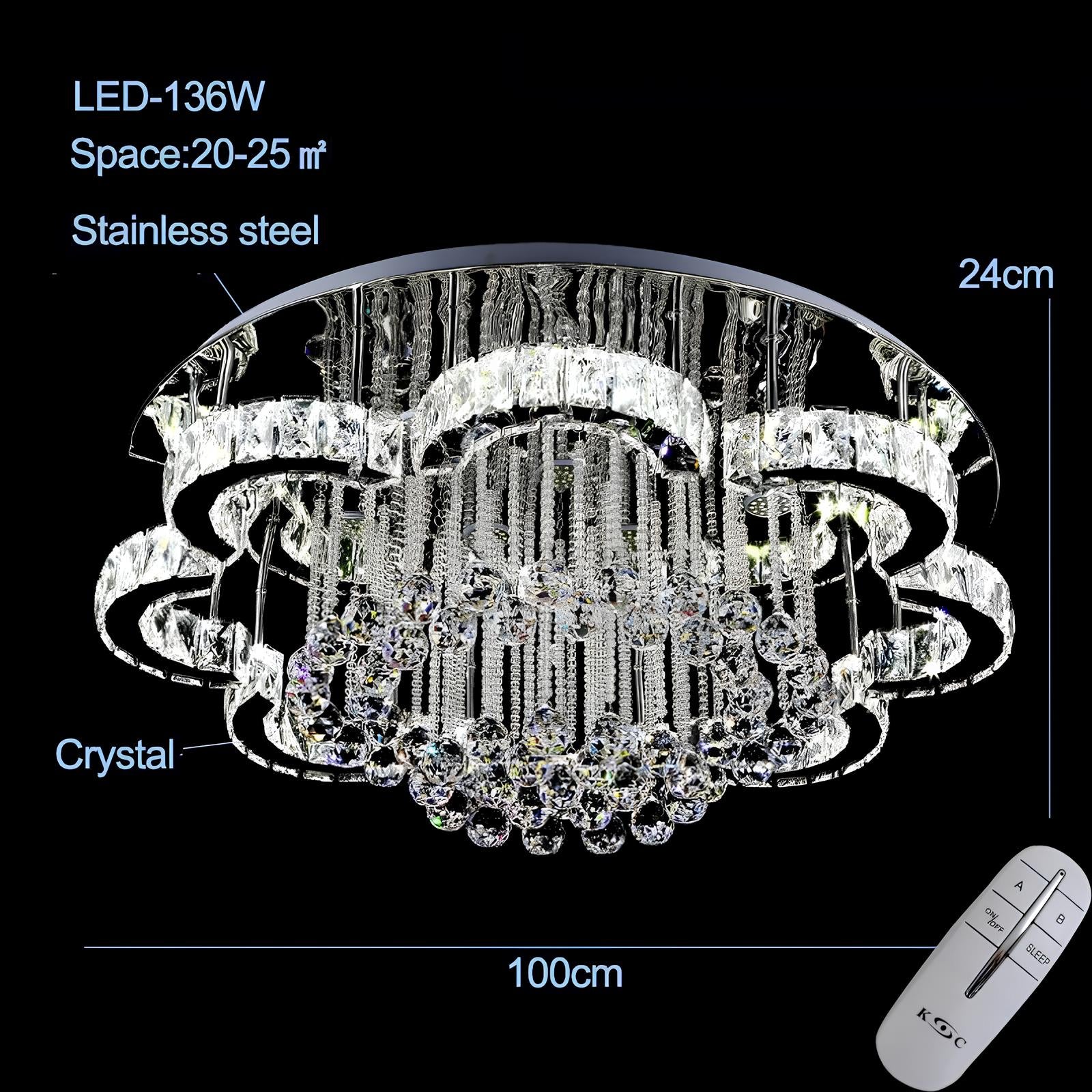 Floral Shape Crystal Chandelier Ceiling Lights - Homevalley.co.uk