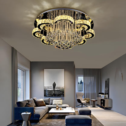 Floral Shape Crystal Chandelier Ceiling Lights - Homevalley.co.uk