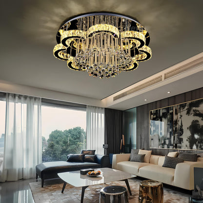 Floral Shape Crystal Chandelier Ceiling Lights - Homevalley.co.uk