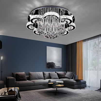Floral Shape Crystal Chandelier Ceiling Lights - Homevalley.co.uk