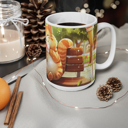 Funny Cat Eating Ice Cream Coffee Mug, Funny Pets Tea Cup, Gift for Her, Mother's Day, Gift Idea,11oz, 15oz - Homevalley.co.uk