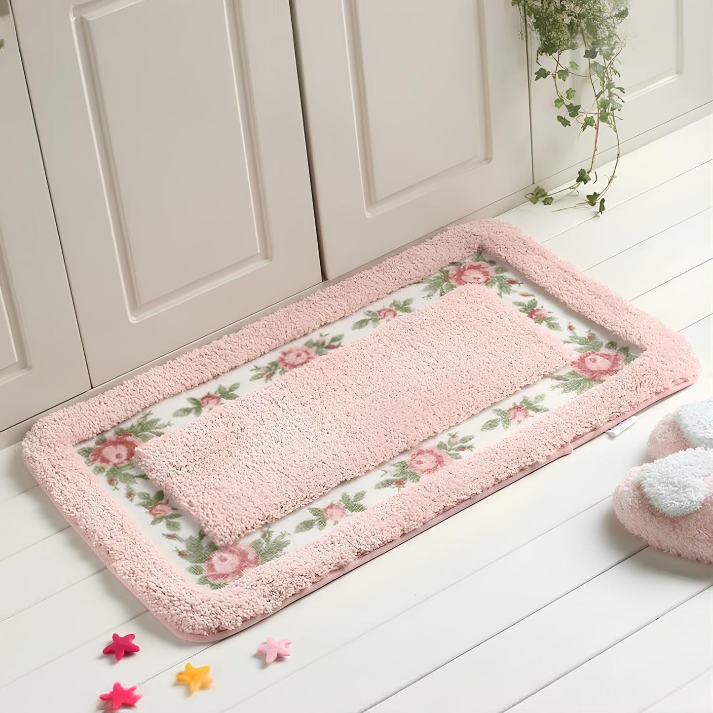 Pastel Colour Anti-Slip Floor Bathroom Mat – Soft, Stylish, and Safe for Your Home - Homevalley.co.uk
