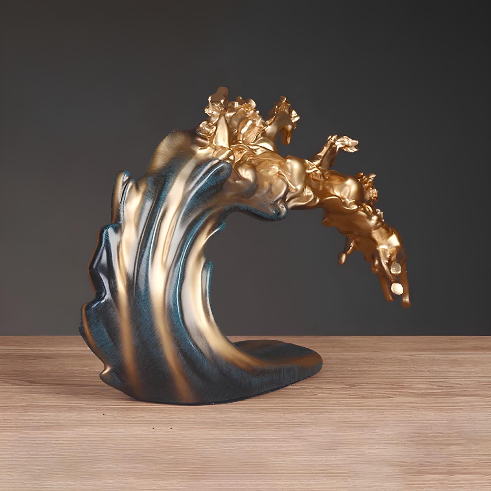 Galloping Horse Sculpture Figurine - Homevalley.co.uk