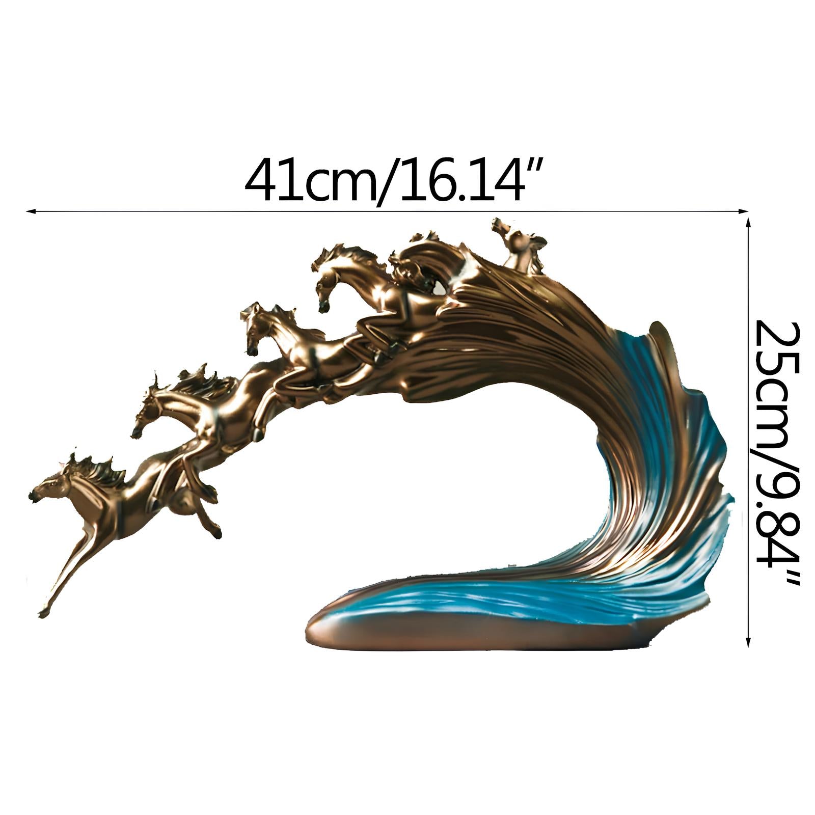 Galloping Horse Sculpture Figurine - Homevalley.co.uk