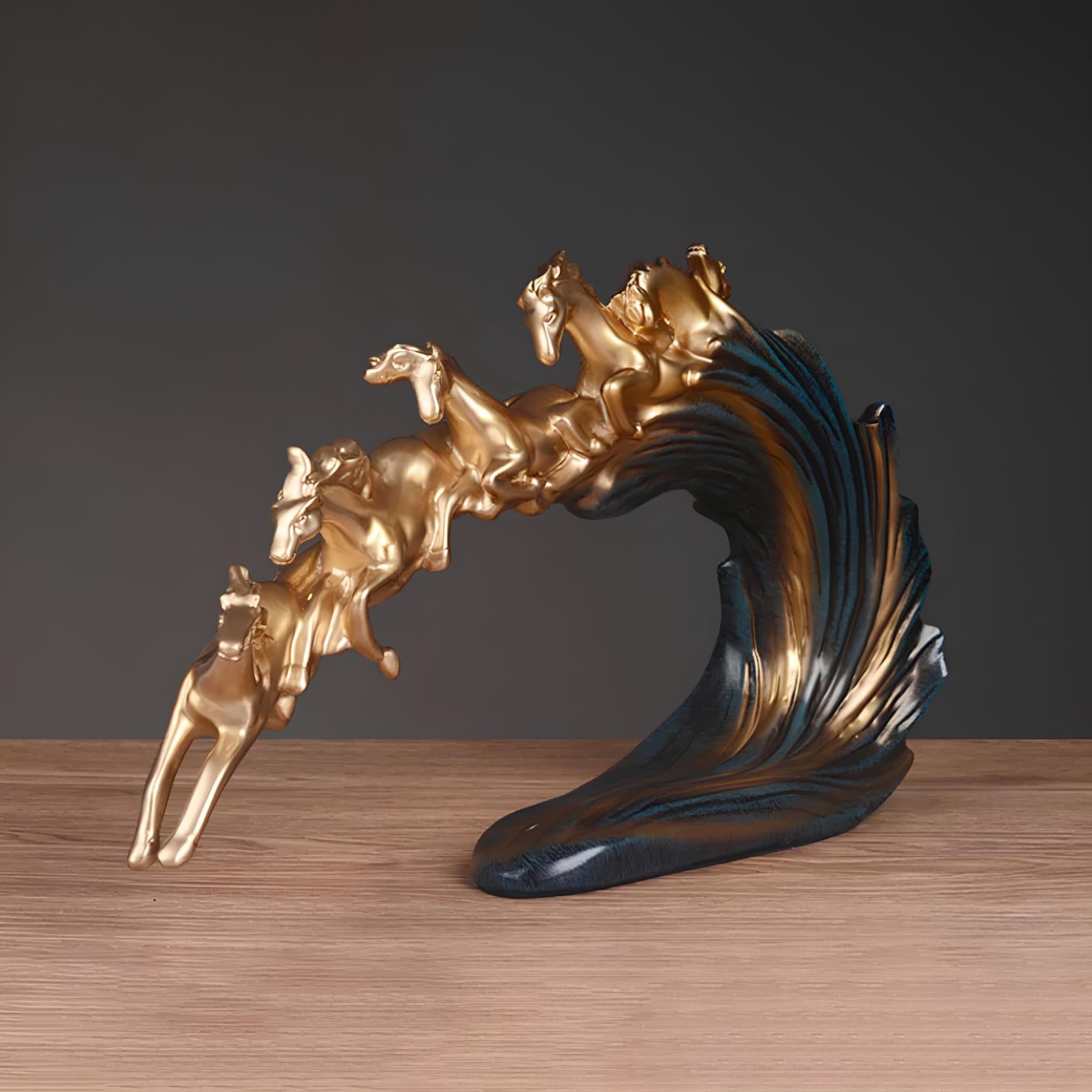 Galloping Horse Sculpture Figurine - Homevalley.co.uk