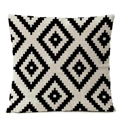 Geometric Pattern Cushion Cover - Homevalley.co.uk