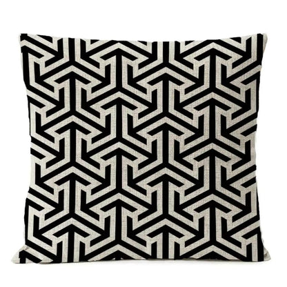 Geometric Pattern Cushion Cover - Homevalley.co.uk