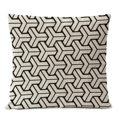 Geometric Pattern Cushion Cover - Homevalley.co.uk