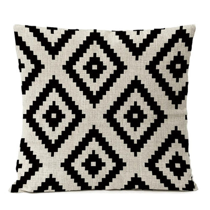 Geometric Pattern Cushion Cover - Homevalley.co.uk