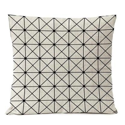 Geometric Pattern Cushion Cover - Homevalley.co.uk