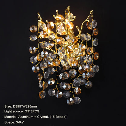 Gold Long Crystal Chandelier - Homevalley.co.uk