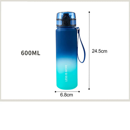Gradient Colour Leak-proof Plastic Water Bottle - Homevalley.co.uk