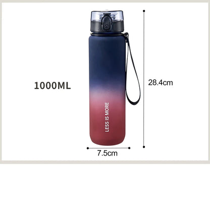Gradient Colour Leak-proof Plastic Water Bottle - Homevalley.co.uk