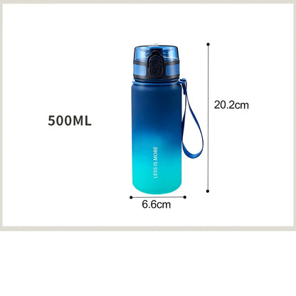 Gradient Colour Leak-proof Plastic Water Bottle - Homevalley.co.uk