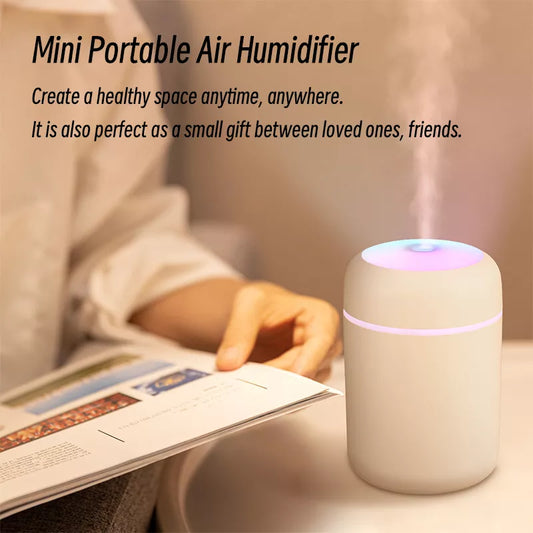 H2O Air Portable Mini USB Aroma Diffuser Humidifier With Cool Mist Purifier 300ml - Homevalley.co.uk