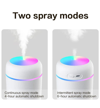 H2O Air Portable Mini USB Aroma Diffuser Humidifier With Cool Mist Purifier 300ml - Homevalley.co.uk