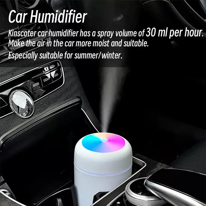 H2O Air Portable Mini USB Aroma Diffuser Humidifier With Cool Mist Purifier 300ml - Homevalley.co.uk