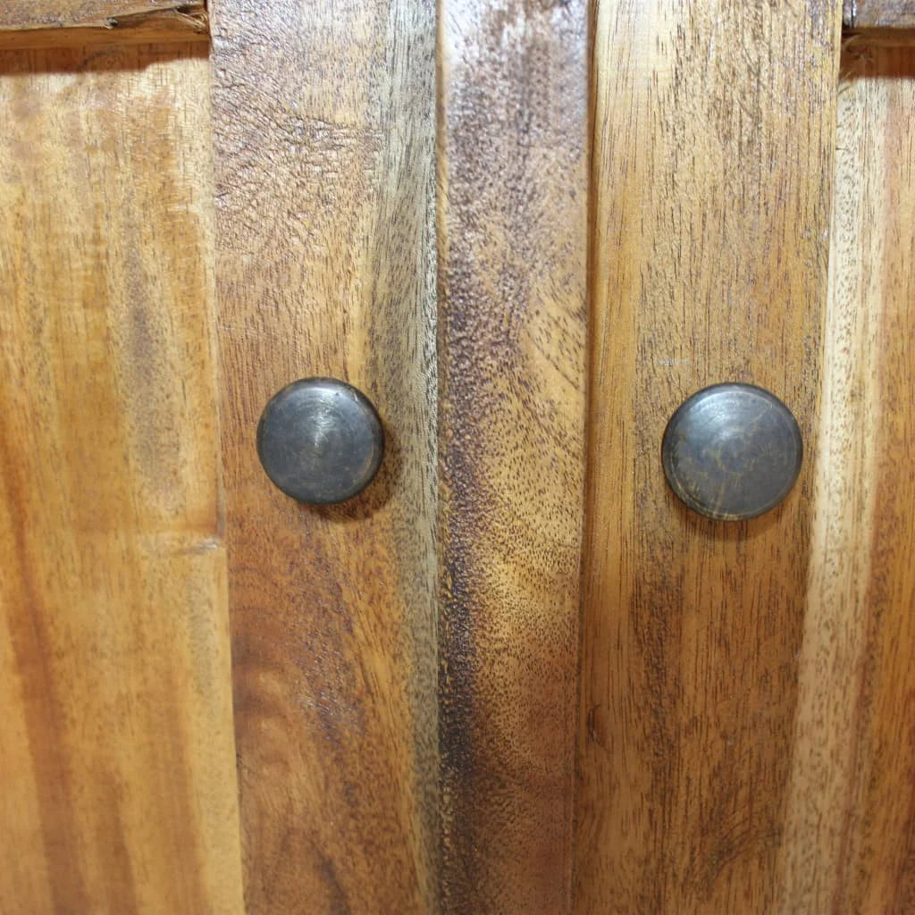 Handmade Solid Recycled Wood Sideboard 2 Doors 2 Drawers - Homevalley.co.uk