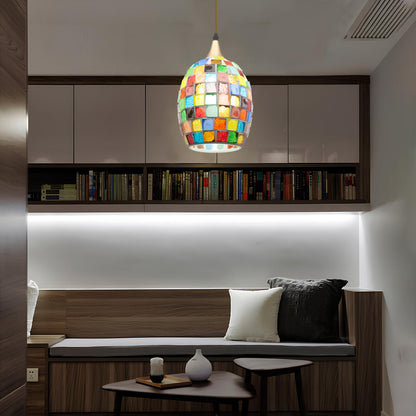 Handmade Tiffany Mosaic Pendant Lamp - Homevalley.co.uk