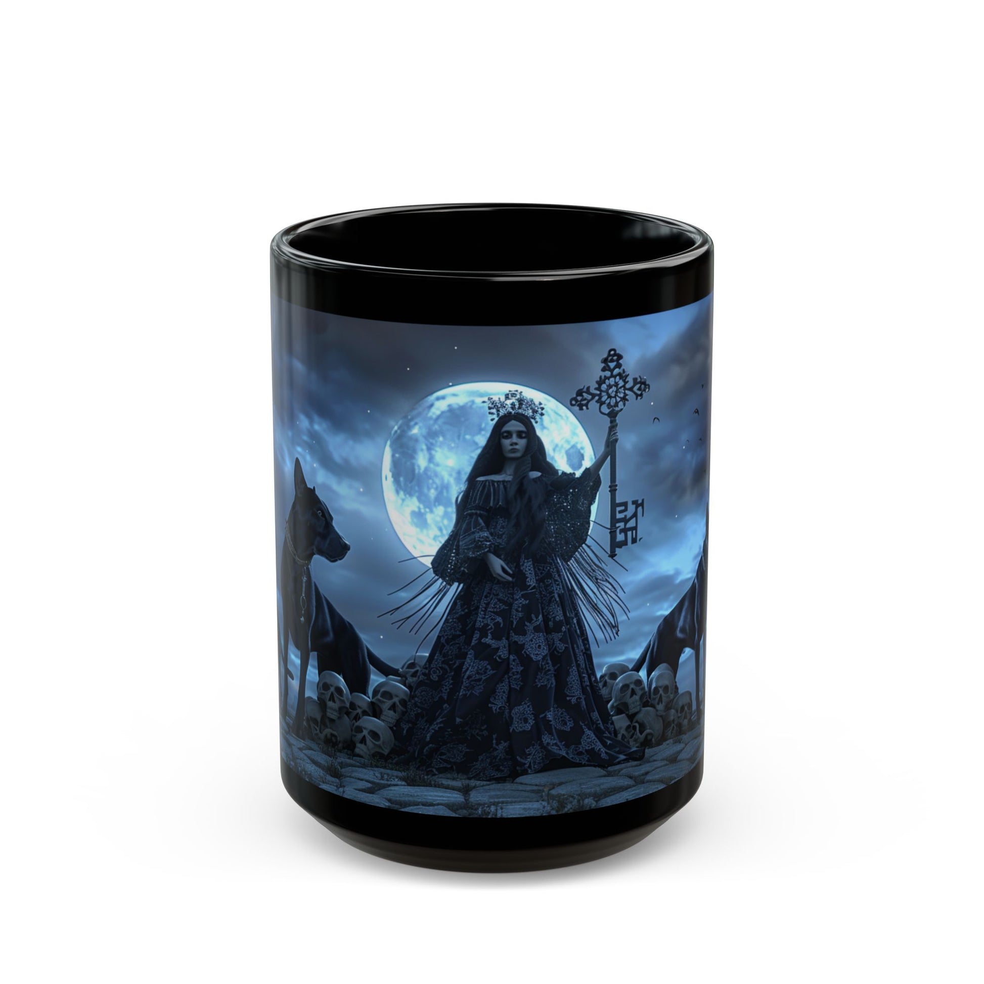 Hecate The Goddess of Crossroads, Magick and Witchcraft, Occult, Black Coffee Mug, HecateTea Cup (11oz, 15oz) - Homevalley.co.uk
