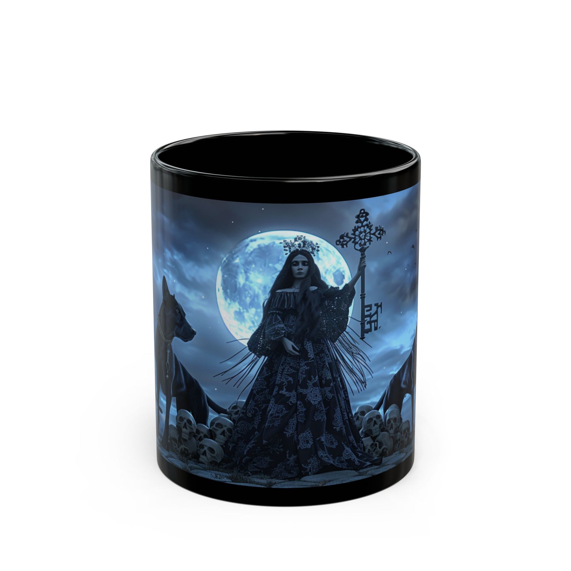 Hecate The Goddess of Crossroads, Magick and Witchcraft, Occult, Black Coffee Mug, HecateTea Cup (11oz, 15oz) - Homevalley.co.uk