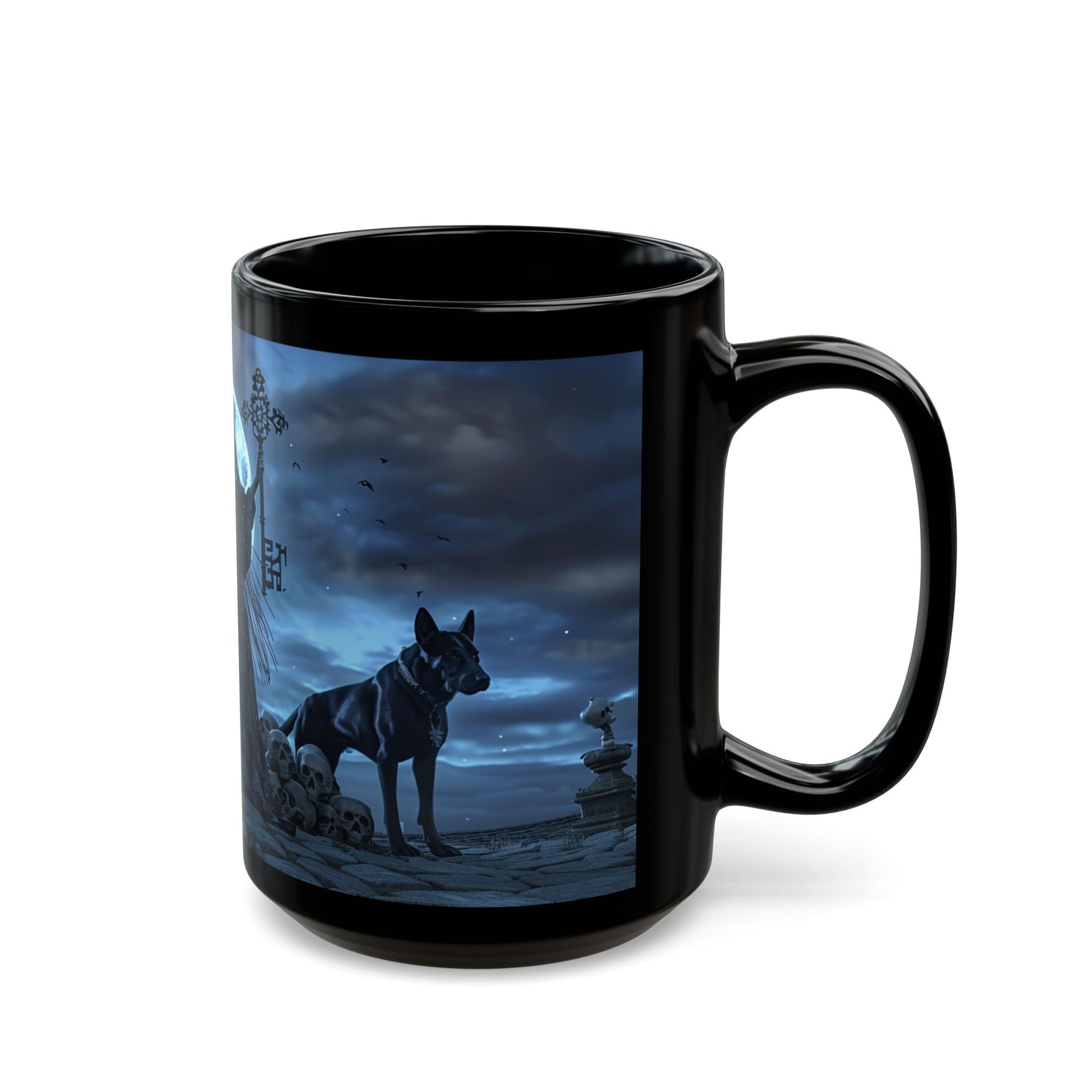 Hecate The Goddess of Crossroads, Magick and Witchcraft, Occult, Black Coffee Mug, HecateTea Cup (11oz, 15oz) - Homevalley.co.uk