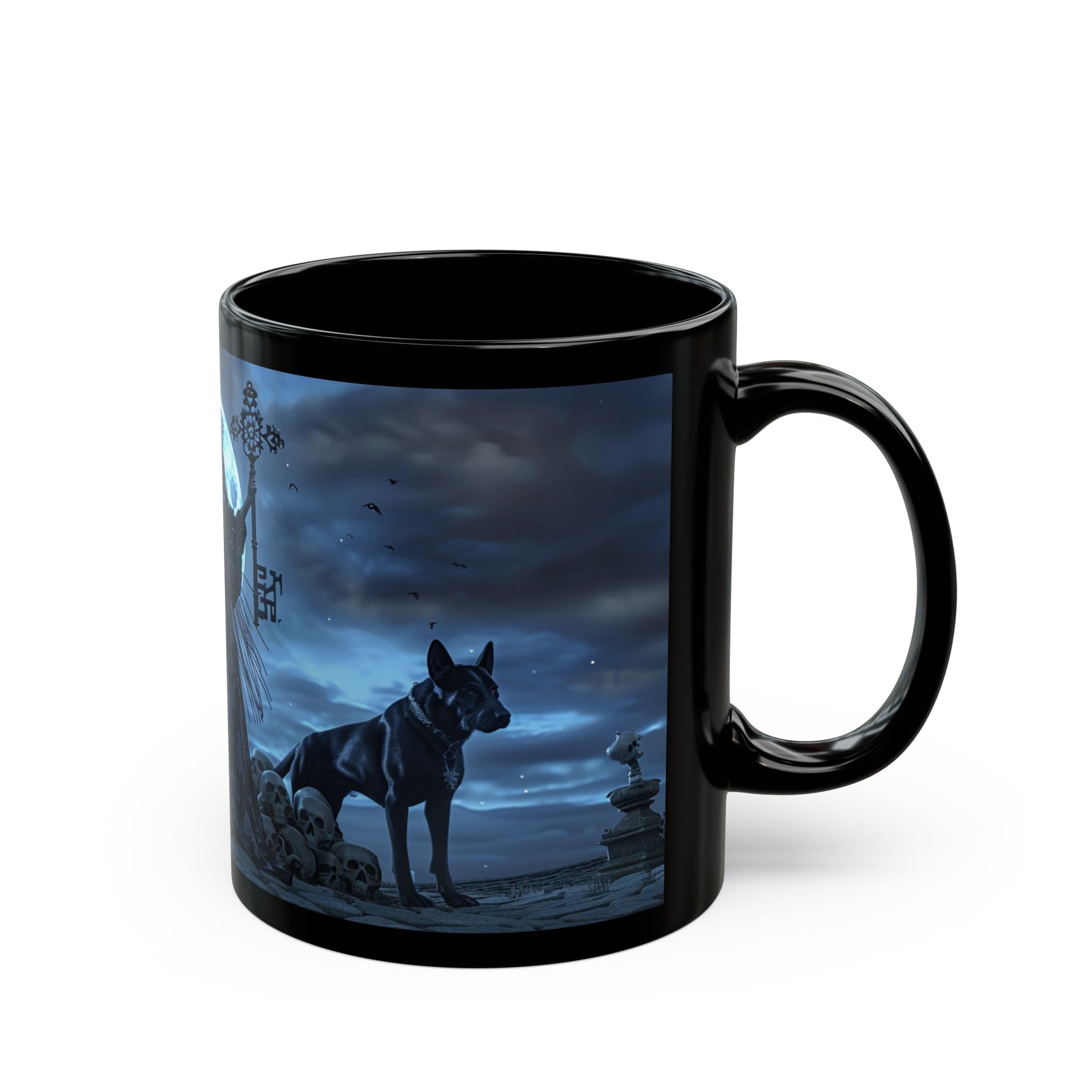 Hecate The Goddess of Crossroads, Magick and Witchcraft, Occult, Black Coffee Mug, HecateTea Cup (11oz, 15oz) - Homevalley.co.uk