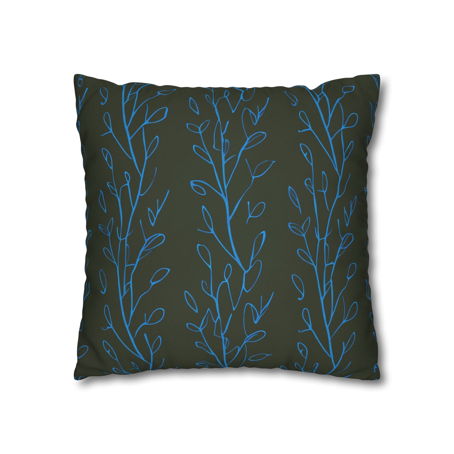 Hydrangea Flowers Cushion Cover, Blue Flowers Cushion Cover, Floral Pillow, Botanical Pillow - Homevalley.co.uk