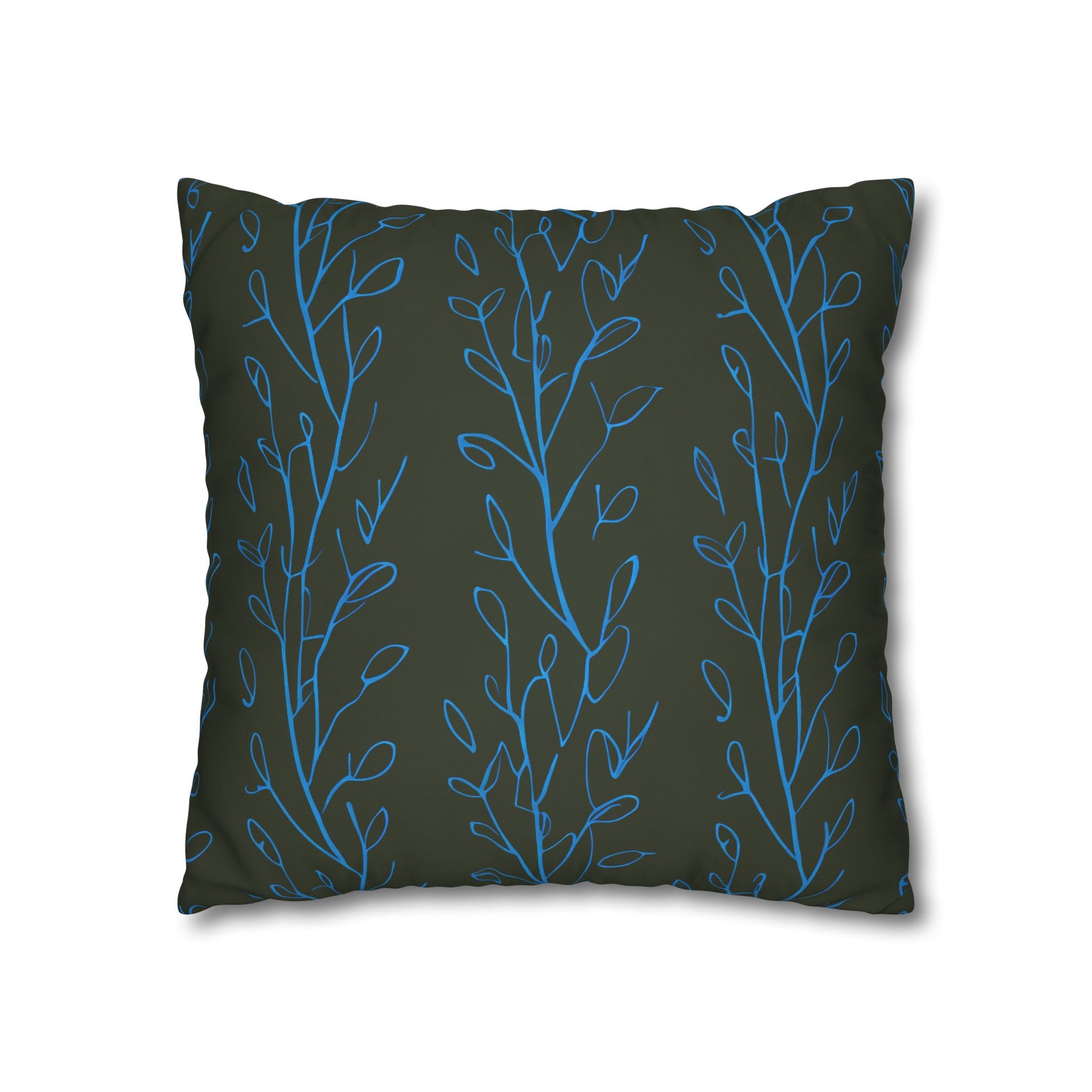 Hydrangea Flowers Cushion Cover, Blue Flowers Cushion Cover, Floral Pillow, Botanical Pillow - Homevalley.co.uk
