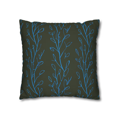 Hydrangea Flowers Cushion Cover, Blue Flowers Cushion Cover, Floral Pillow, Botanical Pillow - Homevalley.co.uk