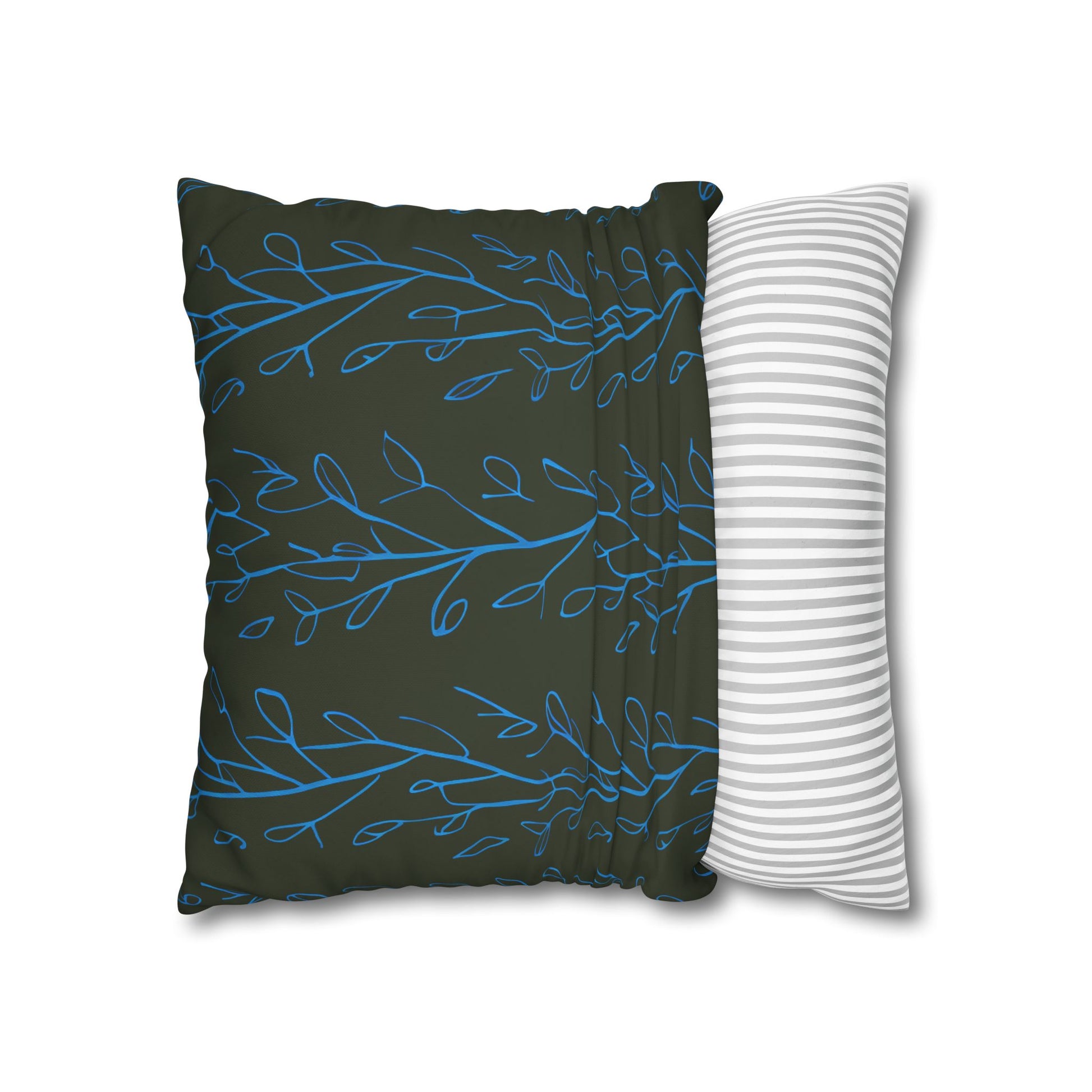 Hydrangea Flowers Cushion Cover, Blue Flowers Cushion Cover, Floral Pillow, Botanical Pillow - Homevalley.co.uk