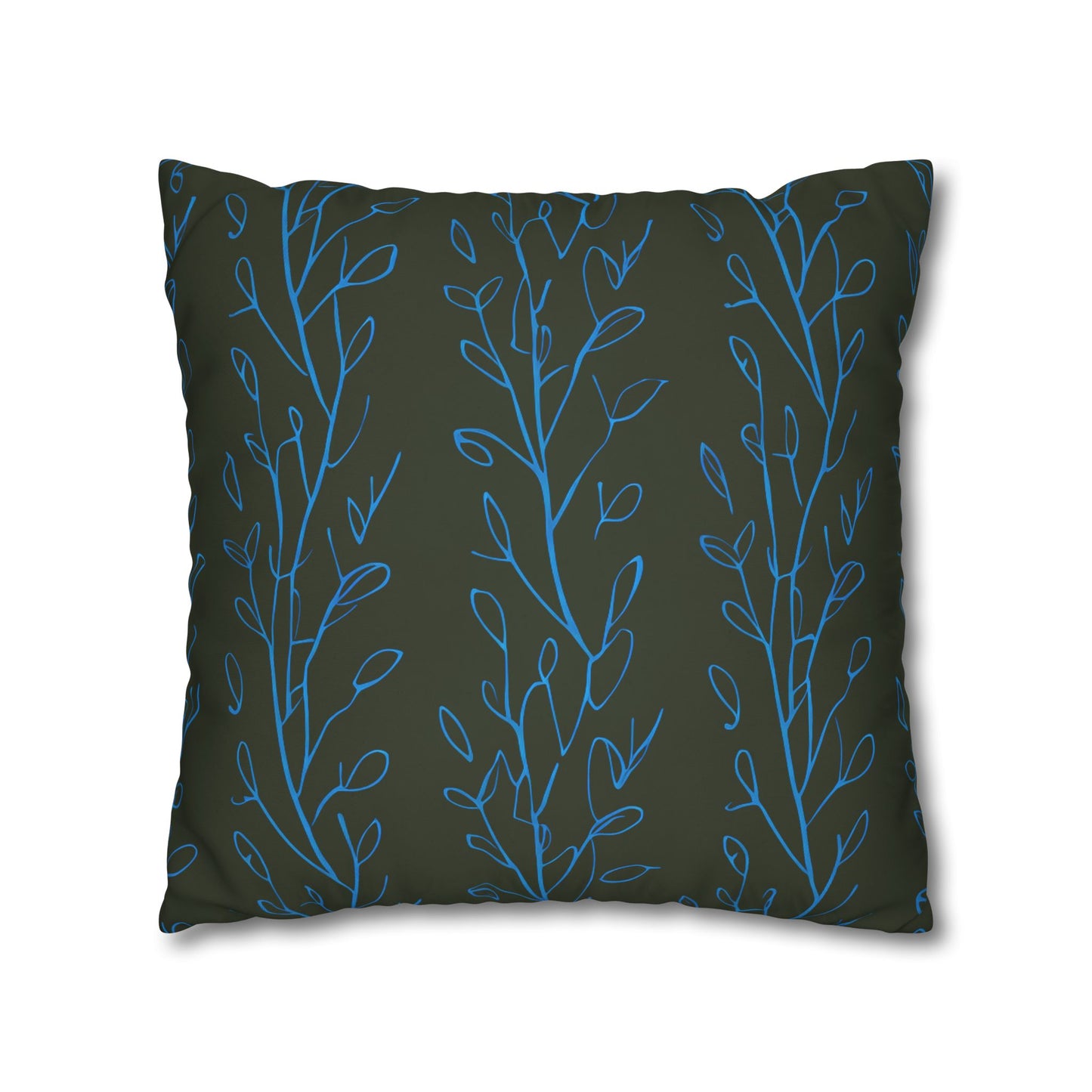 Hydrangea Flowers Cushion Cover, Blue Flowers Cushion Cover, Floral Pillow, Botanical Pillow - Homevalley.co.uk