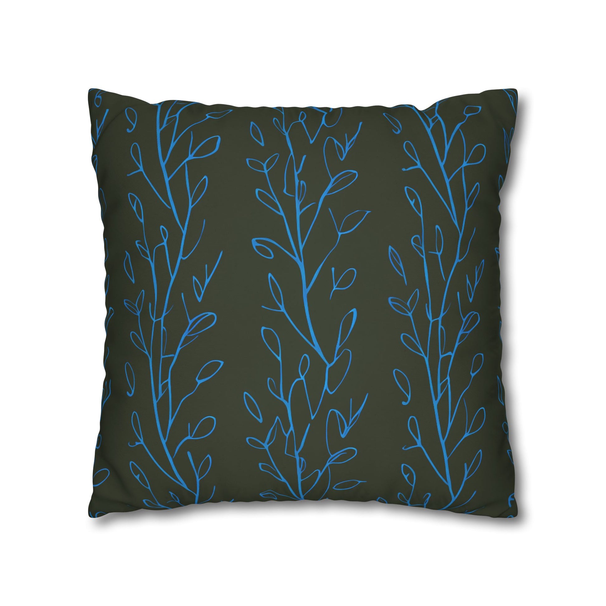Hydrangea Flowers Cushion Cover, Blue Flowers Cushion Cover, Floral Pillow, Botanical Pillow - Homevalley.co.uk