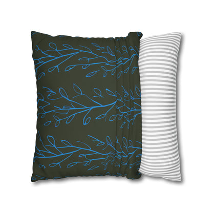 Hydrangea Flowers Cushion Cover, Blue Flowers Cushion Cover, Floral Pillow, Botanical Pillow - Homevalley.co.uk