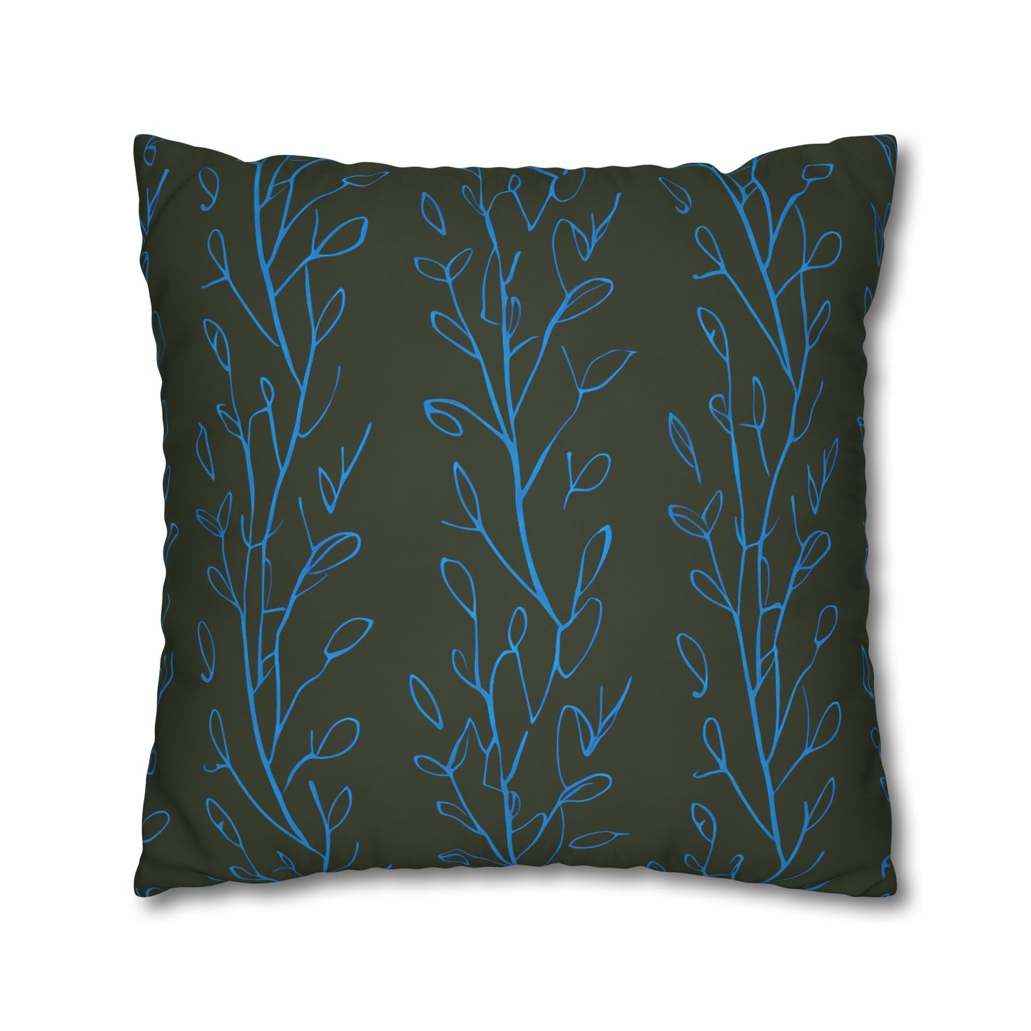 Hydrangea Flowers Cushion Cover, Blue Flowers Cushion Cover, Floral Pillow, Botanical Pillow - Homevalley.co.uk