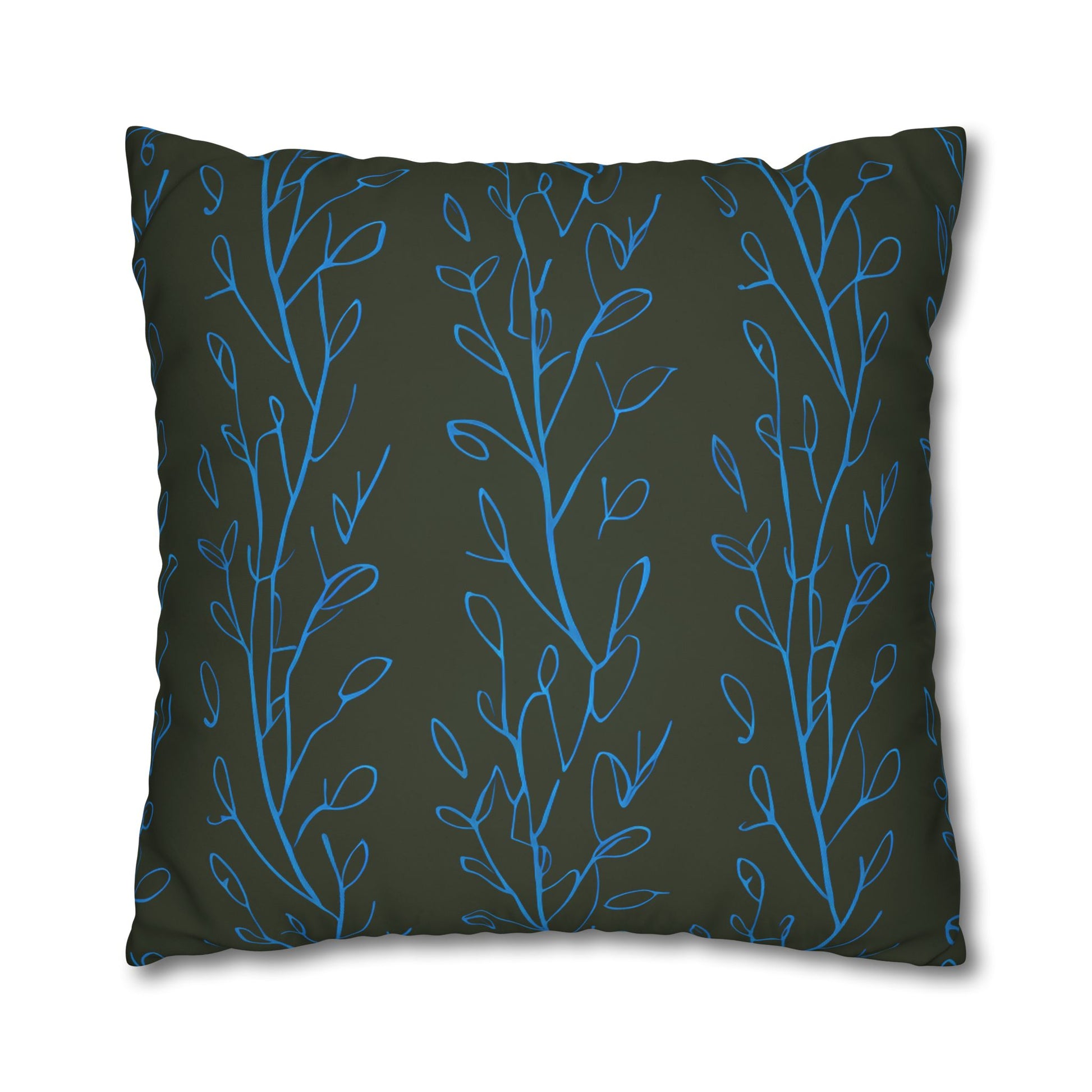 Hydrangea Flowers Cushion Cover, Blue Flowers Cushion Cover, Floral Pillow, Botanical Pillow - Homevalley.co.uk