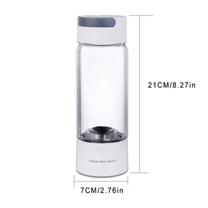 Hydrogen Rich Water Generator Bottle DuPont SPE/PEM Dual Chamber Ionizer - H2 Inhalation device 380ML - Homevalley.co.uk