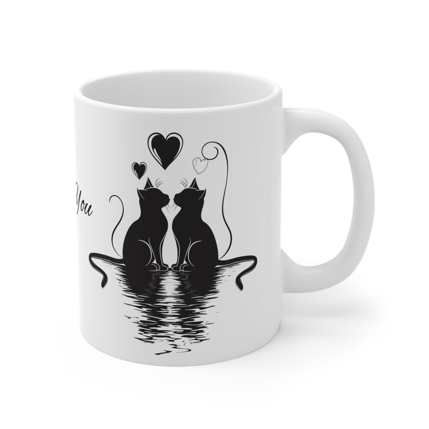 I LOVE YOU Cats White Ceramic Coffee Mug, Gift For Her, Gift for Him, Valentine's day, Mother's Day, Gift Idea,11oz - Homevalley.co.uk